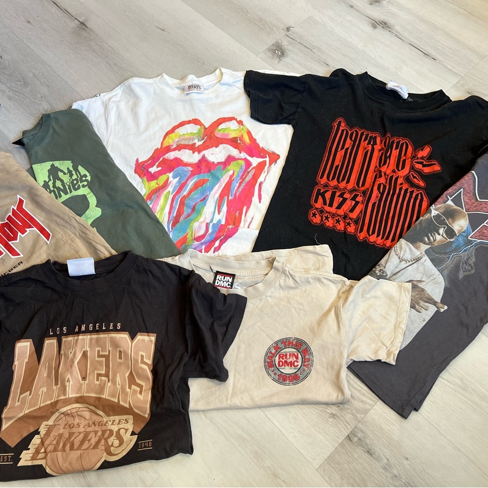 Cotton on band tees size 7/8